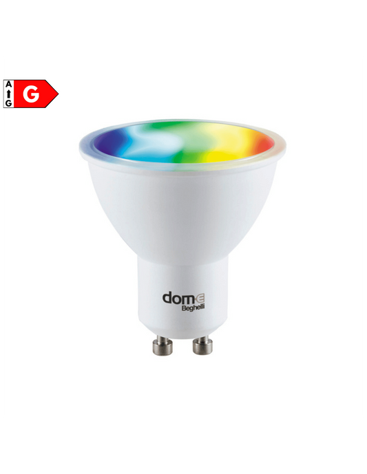 Lampadina smart Dom-E Beghelli 5 W RGB GU10