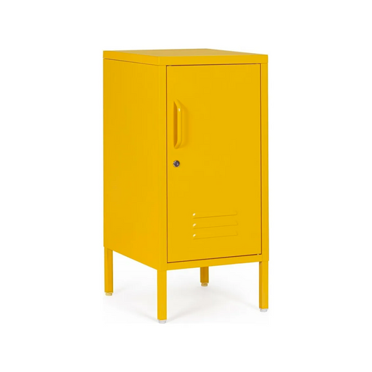 Comodino in metallo giallo con 1 anta Cambridge Bizzotto