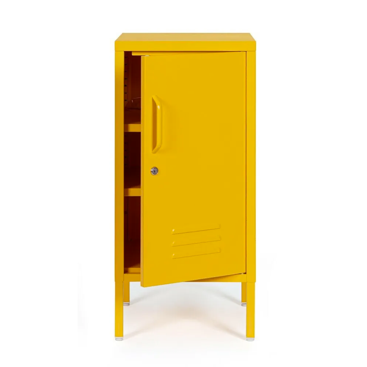Comodino in metallo giallo con 1 anta Cambridge Bizzotto