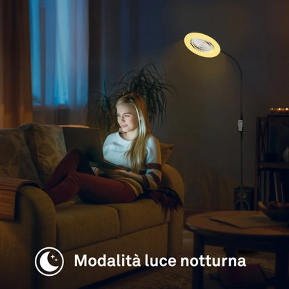 Ventilatore a piantana con luce LED Briloner Windy telecomando incluso