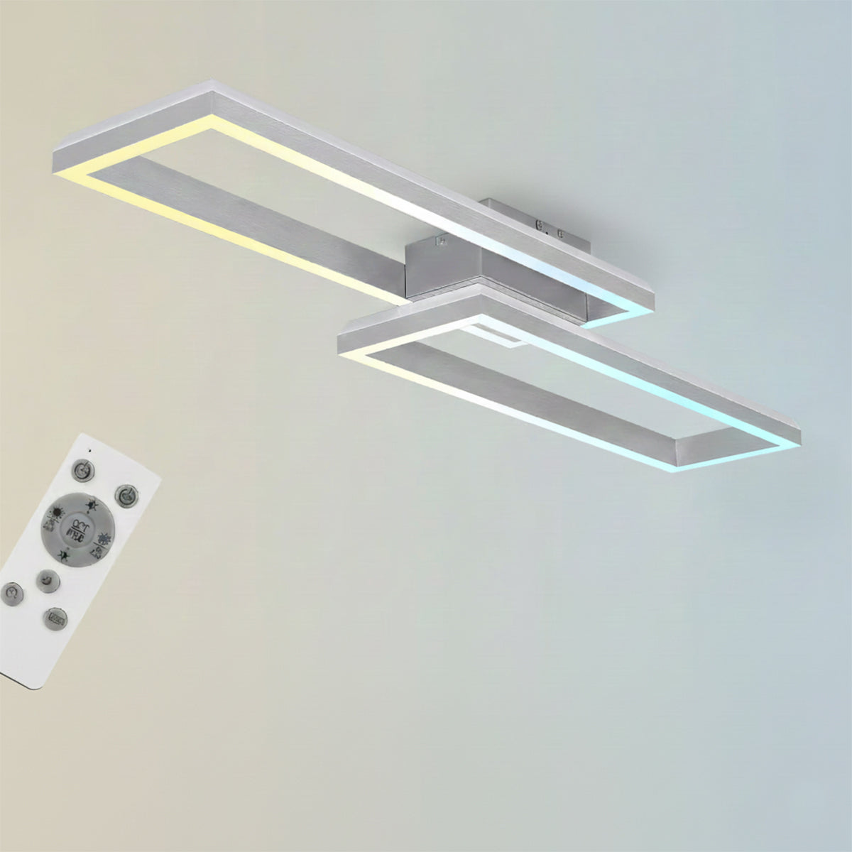 Plafoniera LED RGB da soffitto Briloner 45W con telecomando