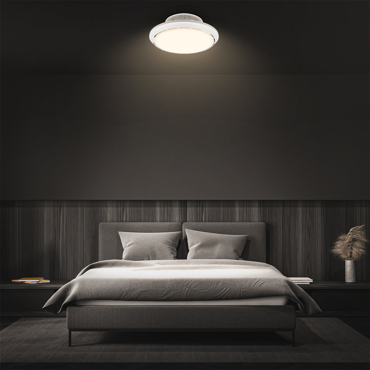 Plafoniera da soffitto LED con ventilatore Briloner Dison