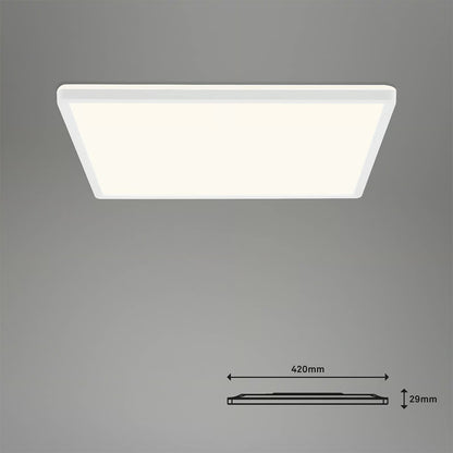 Plafoniera LED da soffitto smart slim Briloner 22W con telecomando