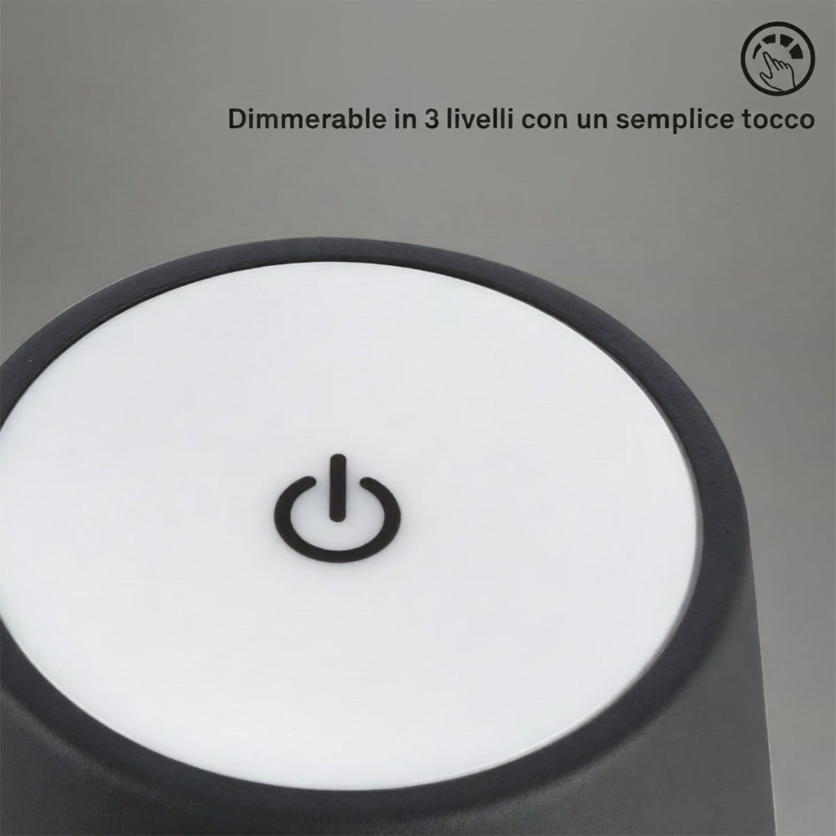 Lampada da tavolo LED touch ricaricabile Briloner