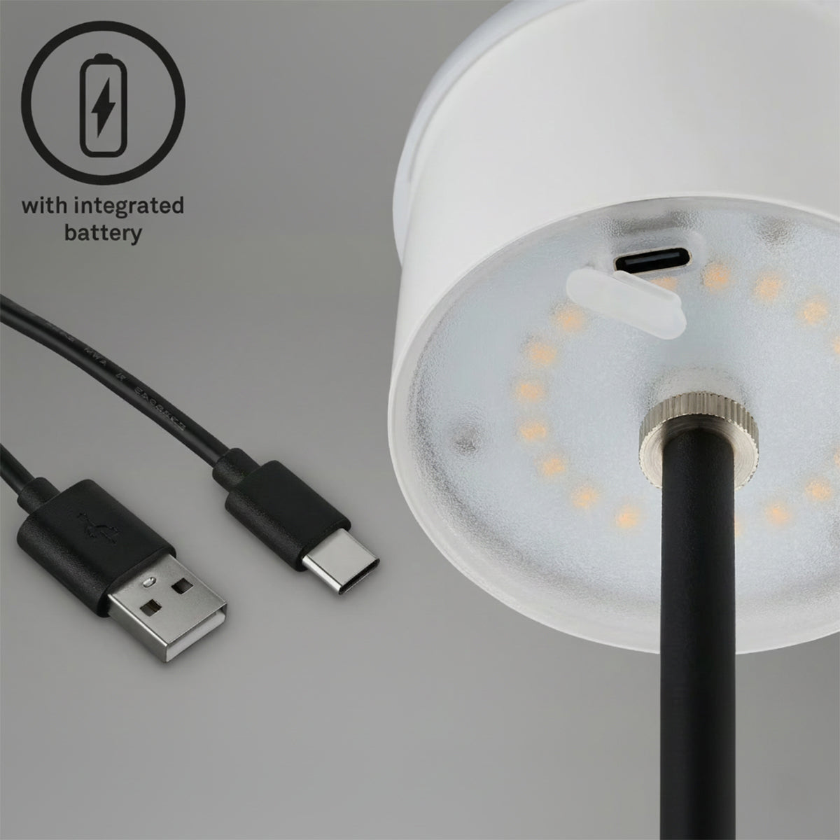 Lampada da tavolo LED touch ricaricabile Briloner