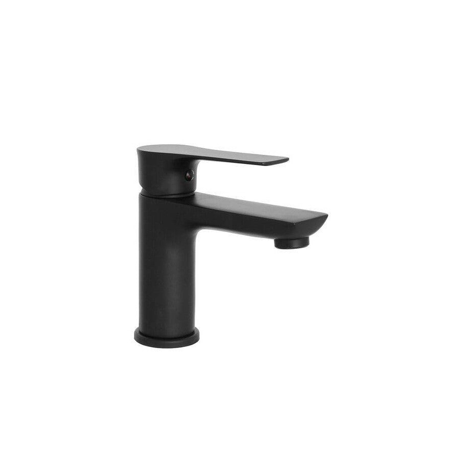 Miscelatore lavabo nero opaco flat con piletta clic/clac