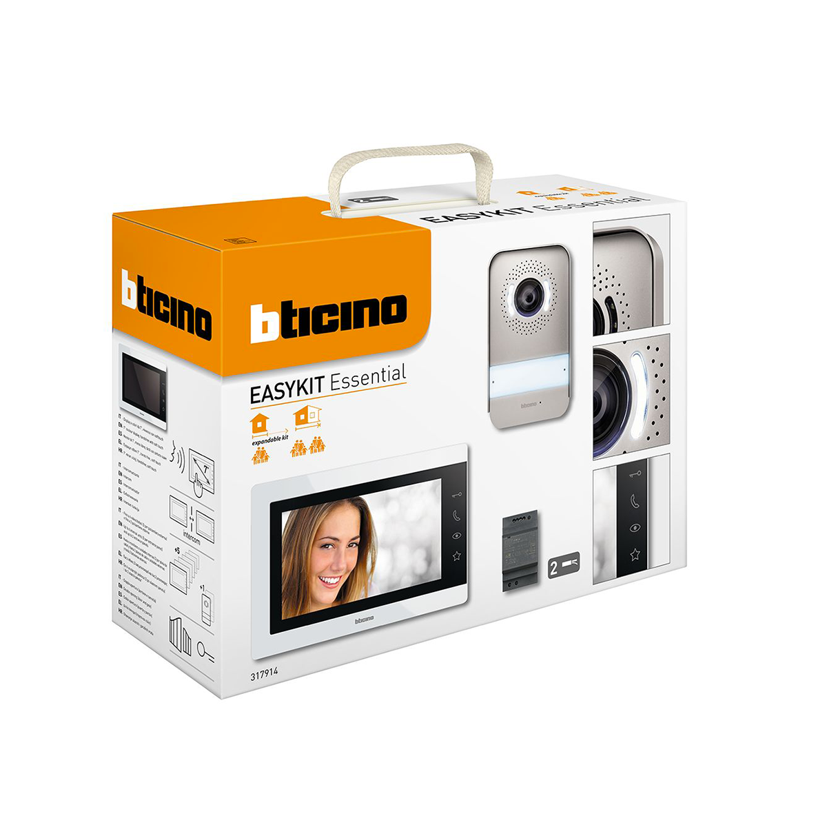 Easykit videocitofono Bticino monofamiliare con schermo 7"