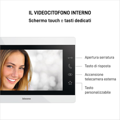 Easykit videocitofono Bticino monofamiliare con schermo 7"