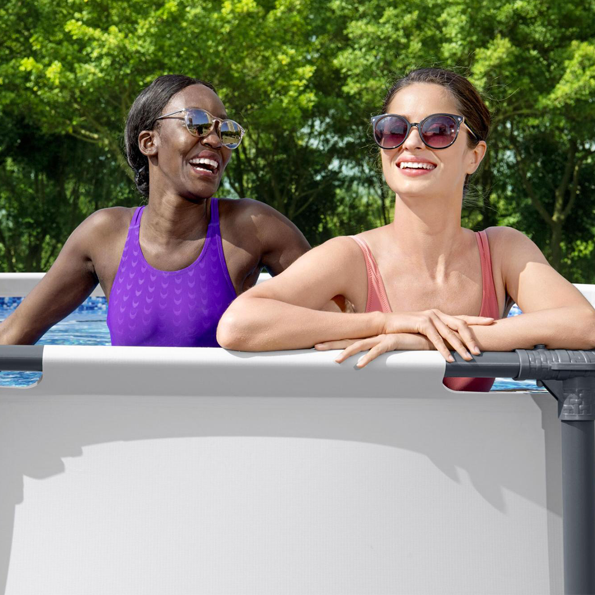 Bestway 5618W Piscina fuori terra Steel Pro Max rotonda 392x122 cm con accessori