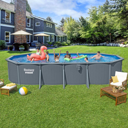 Bestway 561CW Piscina fuori terra Hydrium ovale 732x366x132 cm con accessori