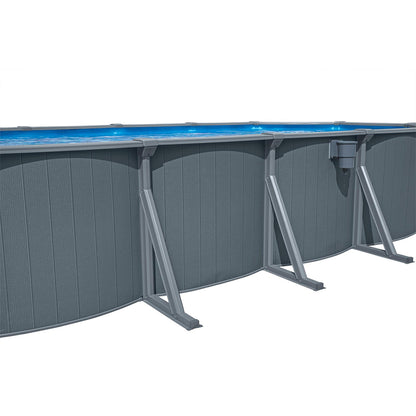 Bestway 561CW Piscina fuori terra Hydrium ovale 732x366x132 cm con accessori