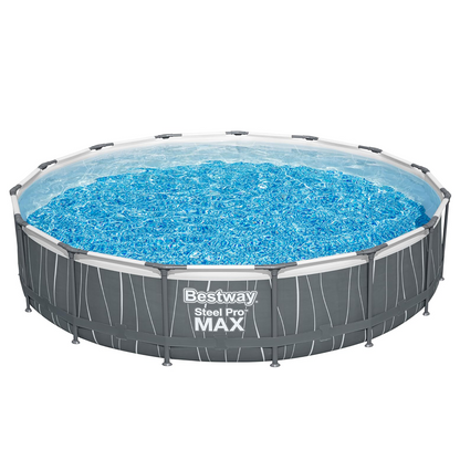 Bestway 561GD Piscina fuori terra Steel Pro Max rotonda 457x107 cm con accessori