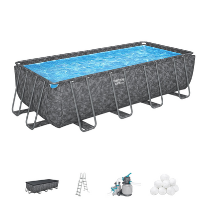 Bestway 561KA Piscina fuoriterra APX 365 rettangolare 549x274x132 cm con accessori