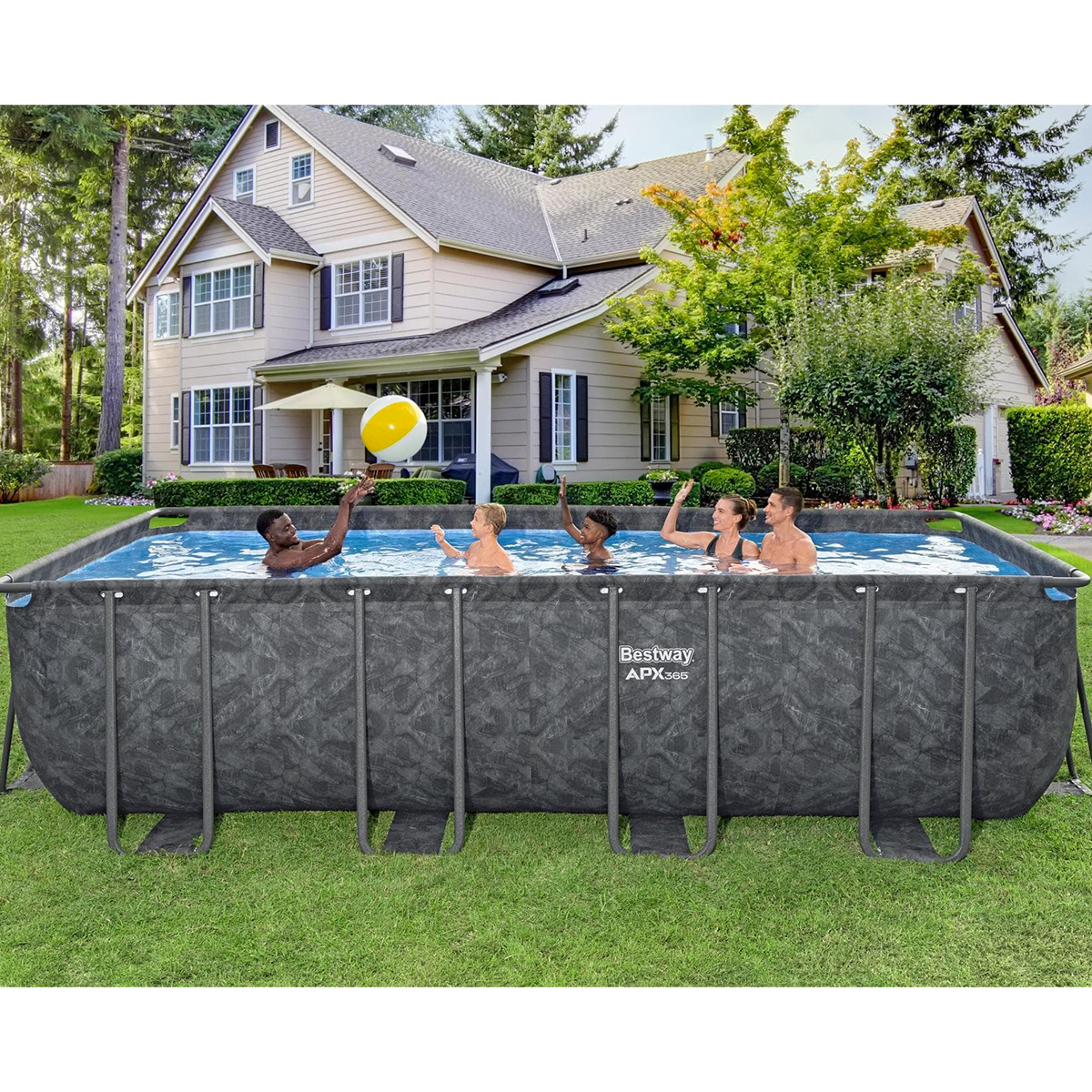 Bestway 561KA Piscina fuoriterra APX 365 rettangolare 549x274x132 cm con accessori