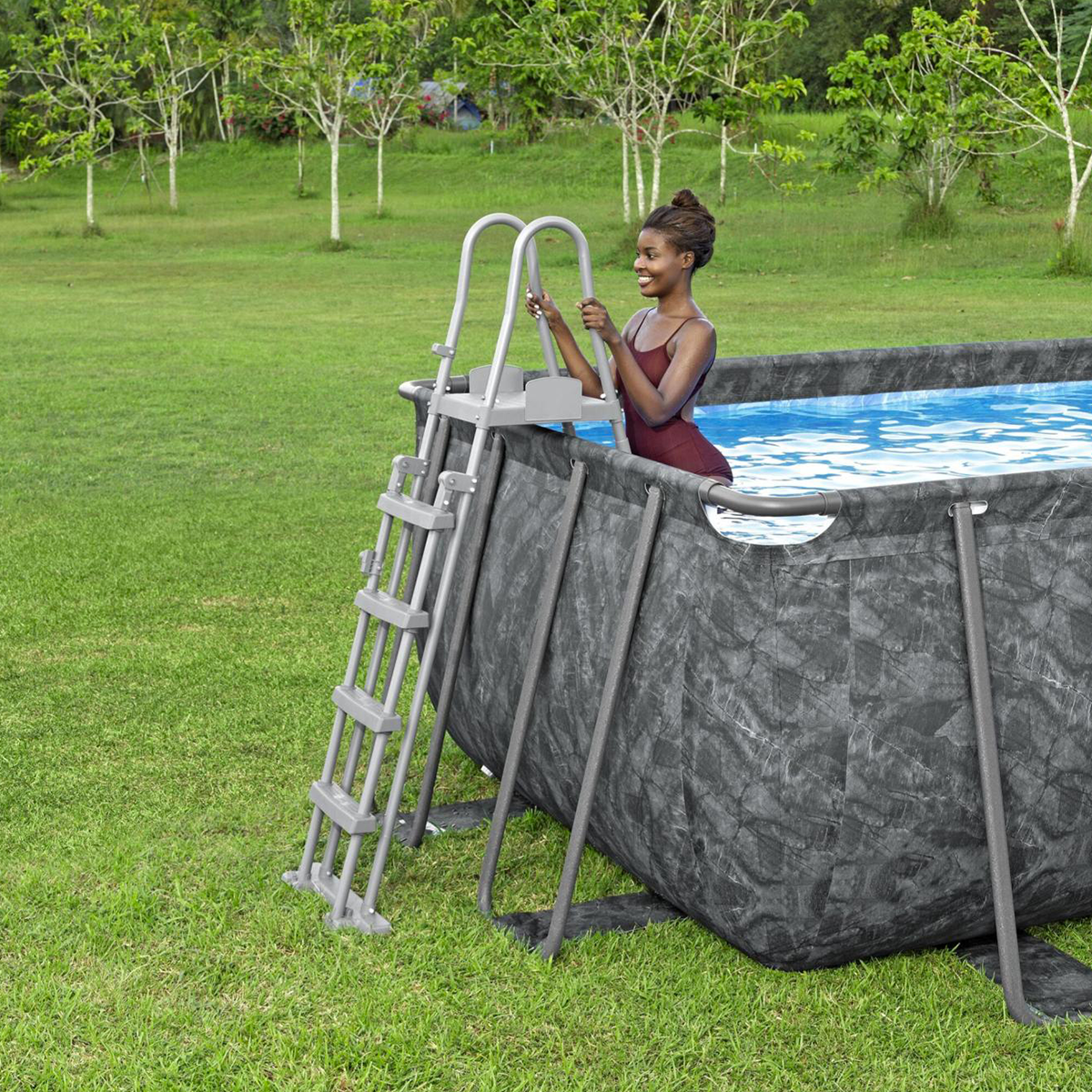 Bestway 561KA Piscina fuoriterra APX 365 rettangolare 549x274x132 cm con accessori