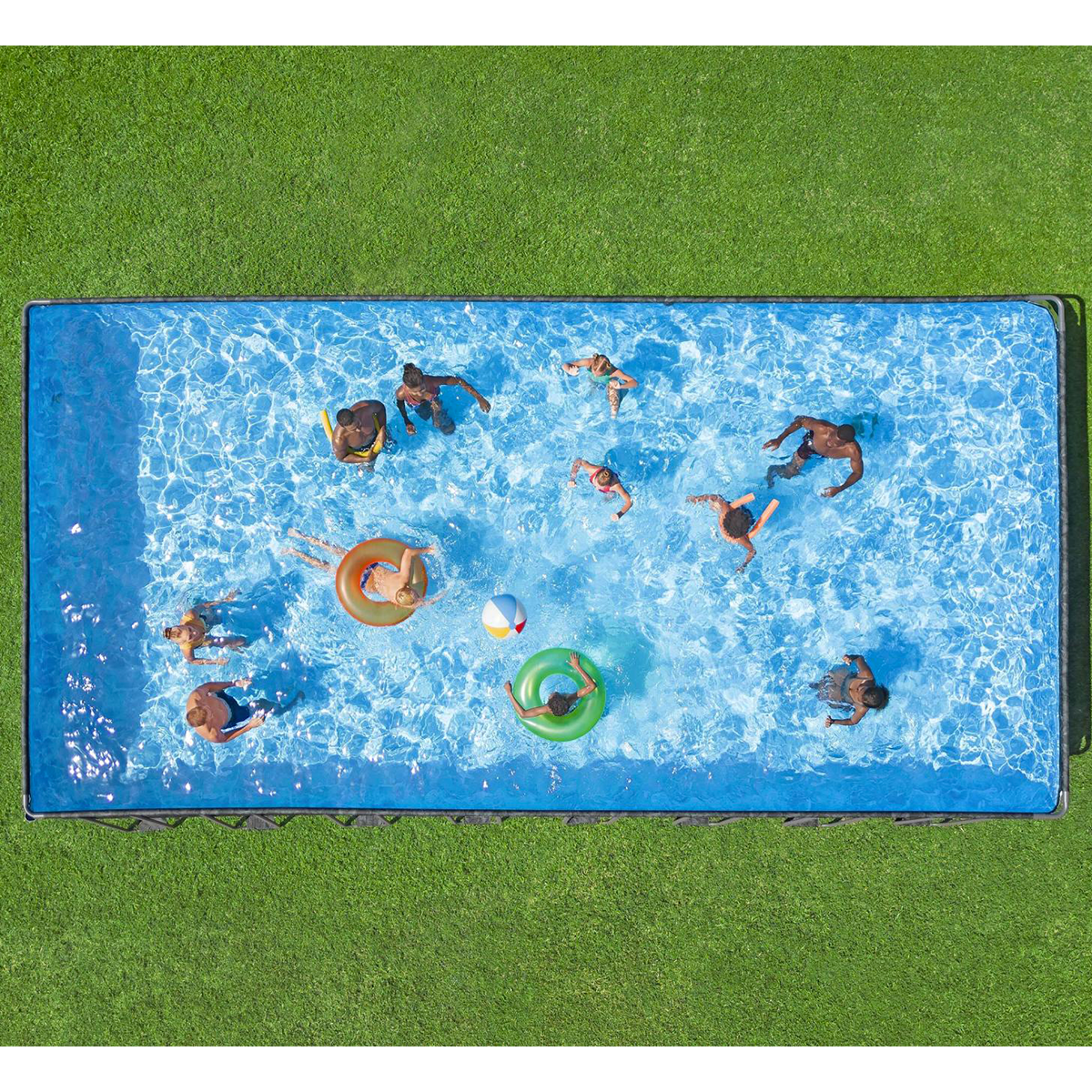 Bestway 561KJ Piscina fuori terra APX 365 rettangolare 956x488x132 cm con accessori