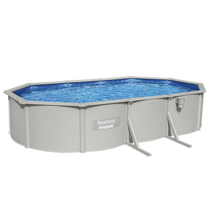 Bestway 56369 Piscina fuori terra Hydrium ovale 610x366x122 cm con accessori