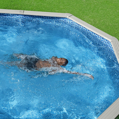 Bestway 56369 Piscina fuori terra Hydrium ovale 610x366x122 cm con accessori