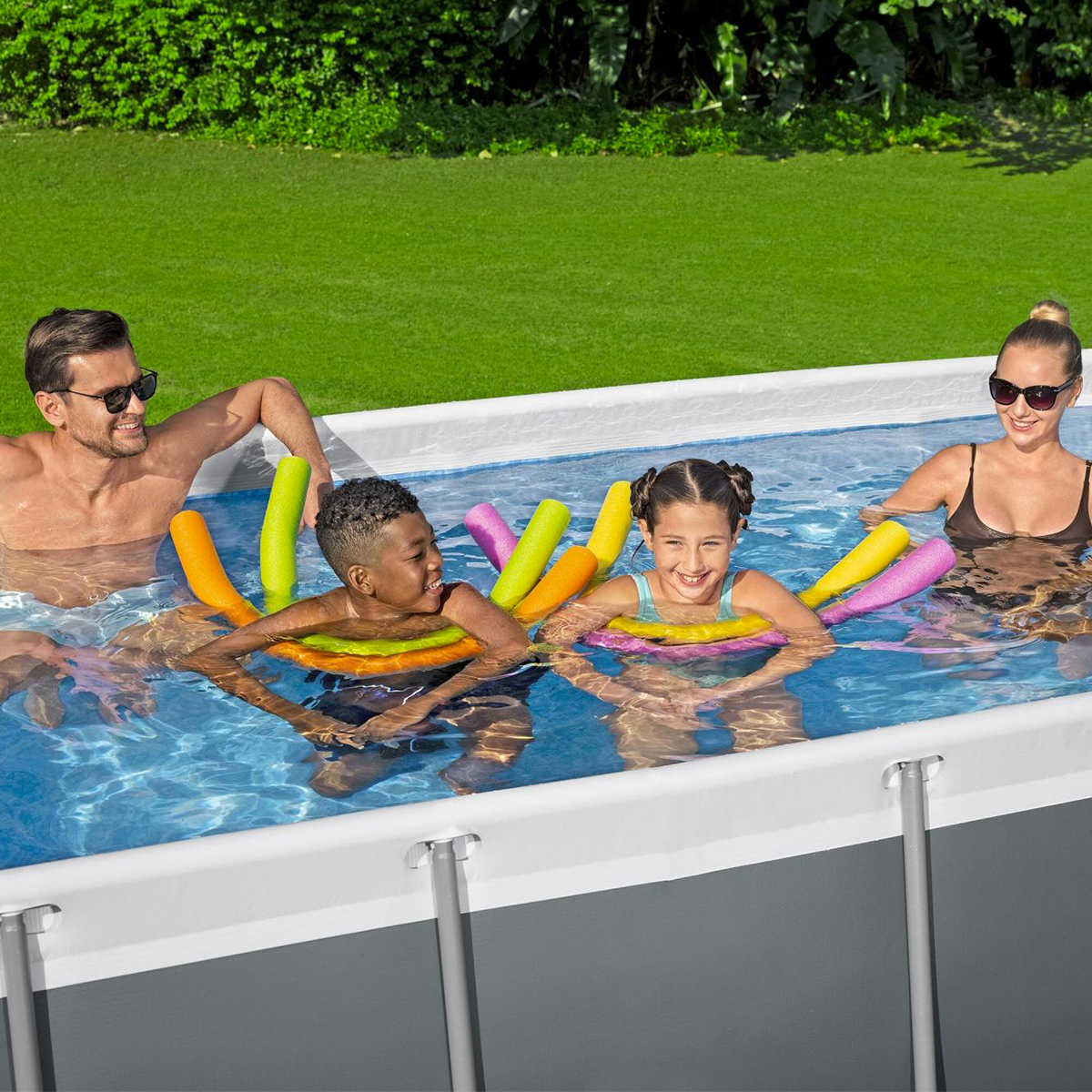 Bestway 56441 Piscina fuori terra Steel Pro Max rettangolare 404x201x100 cm