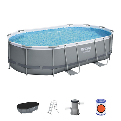 Bestway 56448 Piscina fuori terra Steel Pro Max ovale 488x305x107 cm