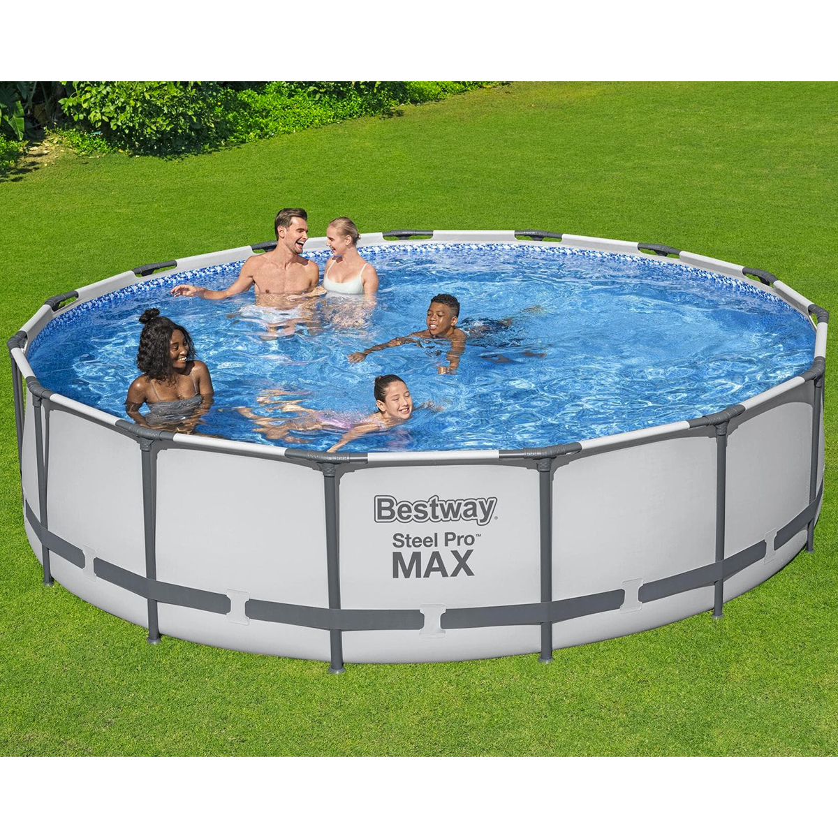 Bestway 56488 Piscina fuori terra Steel Pro Max rotonda 457x107 cm con accessori