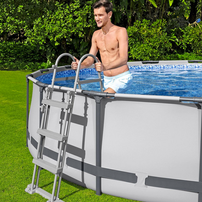 Bestway 56488 Piscina fuori terra Steel Pro Max rotonda 457x107 cm con accessori