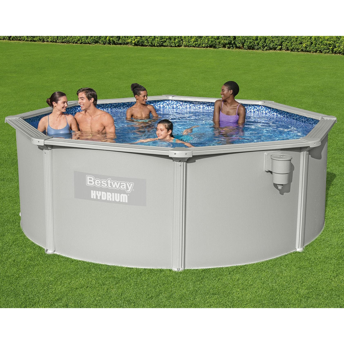 Bestway 56574 Piscina fuori terra Hydrium rotonda 366x122 cm con accessori