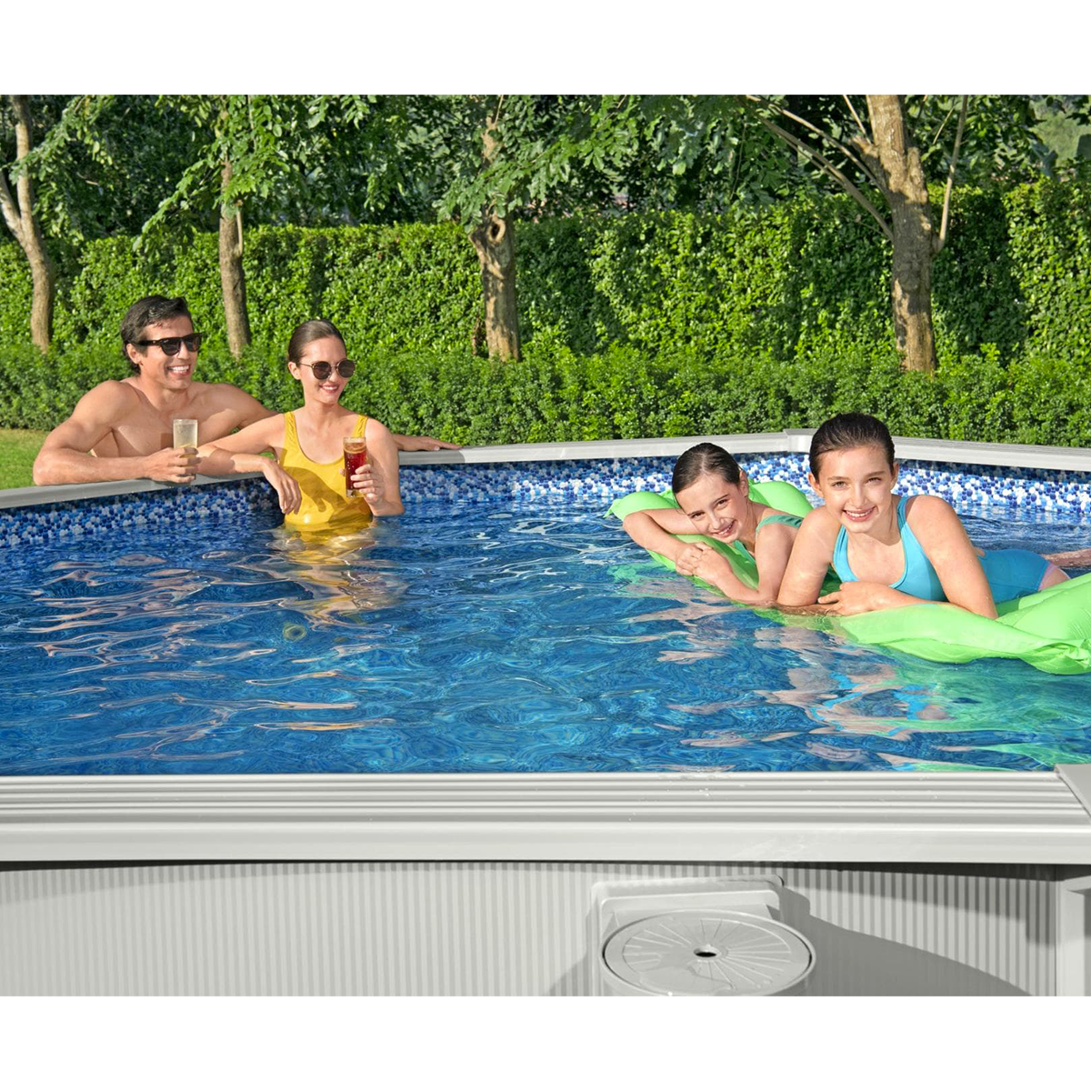 Bestway 56574 Piscina fuori terra Hydrium rotonda 366x122 cm con accessori