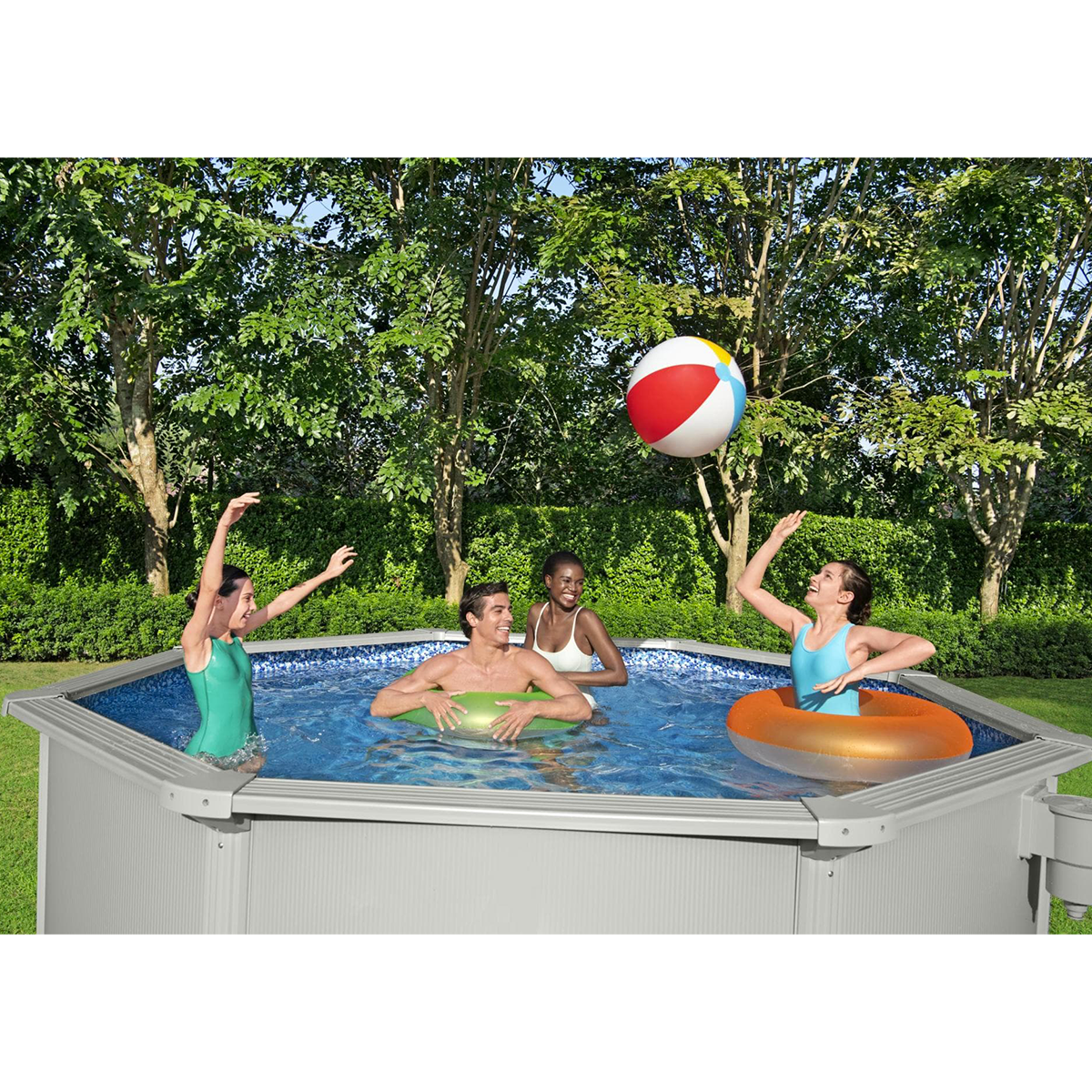 Bestway 56574 Piscina fuori terra Hydrium rotonda 366x122 cm con accessori