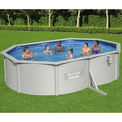 Bestway 56586 Piscina fuori terra Hydrium ovale 500x366x122 cm con accessori