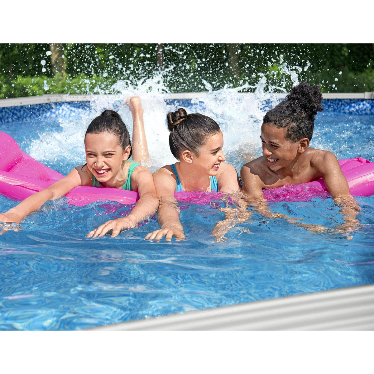 Bestway 56586 Piscina fuori terra Hydrium ovale 500x366x122 cm con accessori