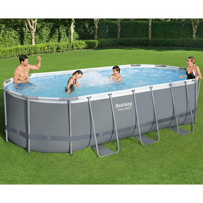 Bestway 56710 Piscina fuori terra Power Steel ovale 549x274x122 cm con accessori