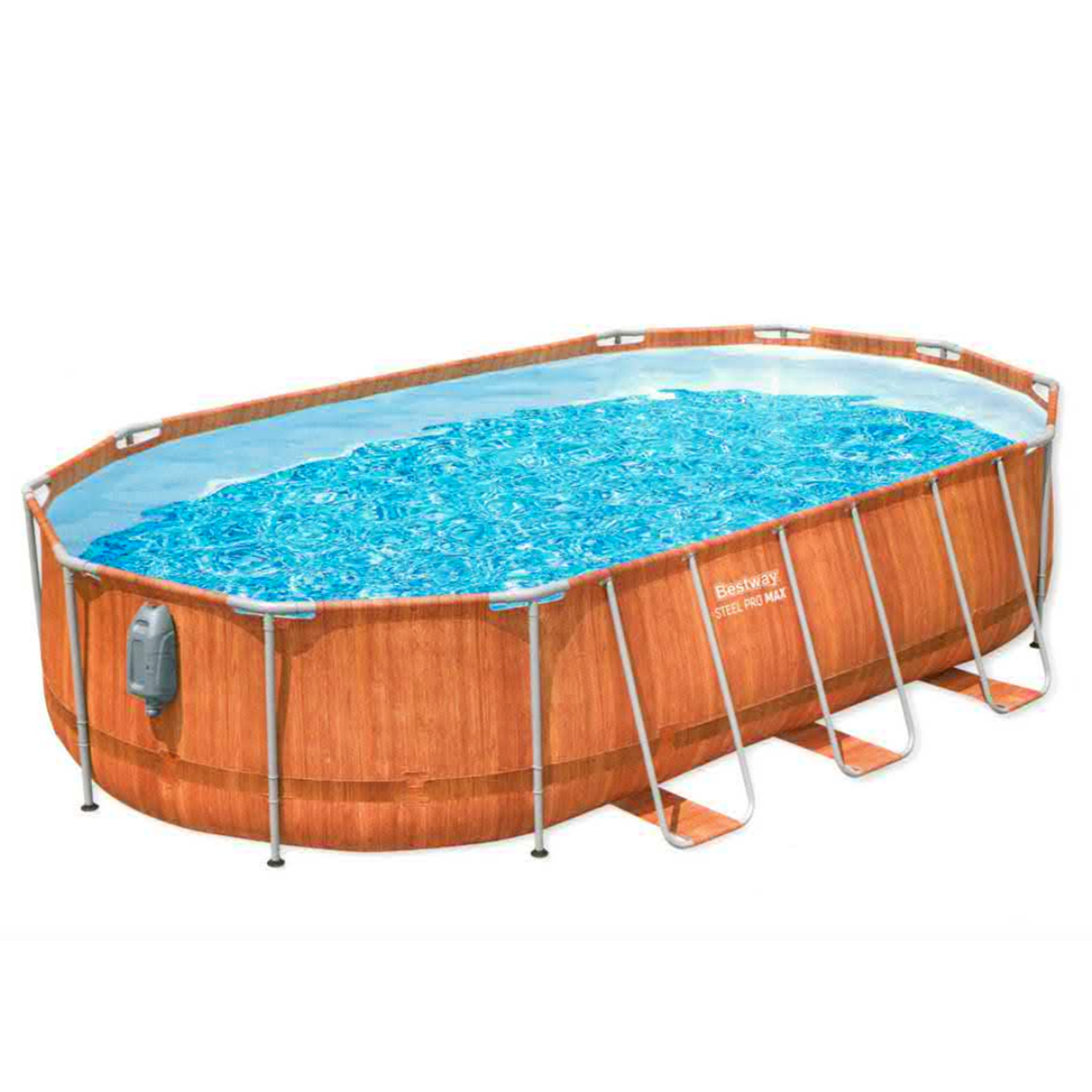 Bestway 56719 Piscina fuori terra Steel Pro Max ovale 610x366x122 cm con accessori