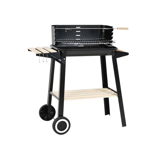 Barbecue a carbone nero griglia da esterno 83x45,5x86,5 cm
