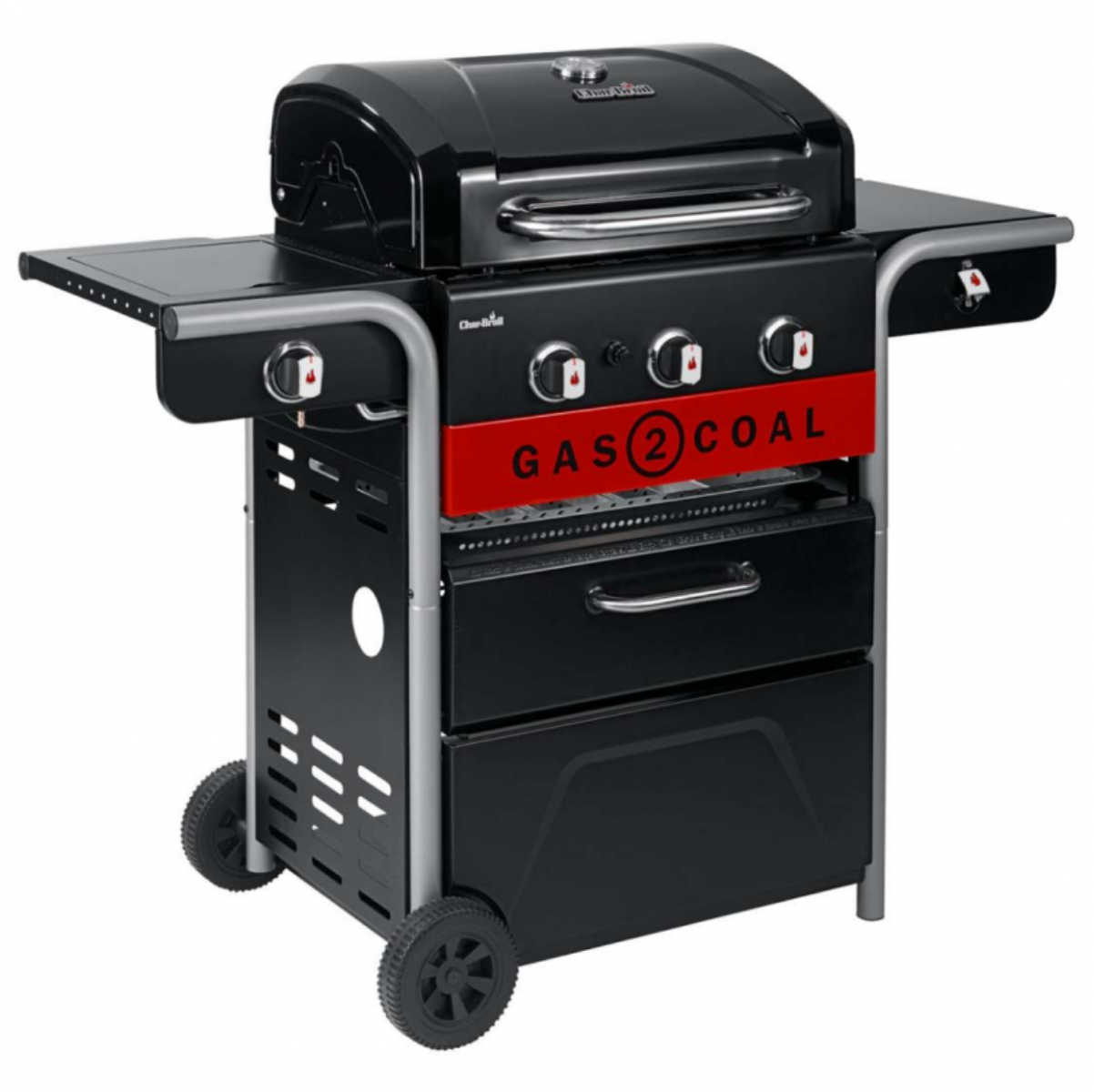 Char-Broil Barbecue a gas e carbone 3 fuochi Gas2Coal