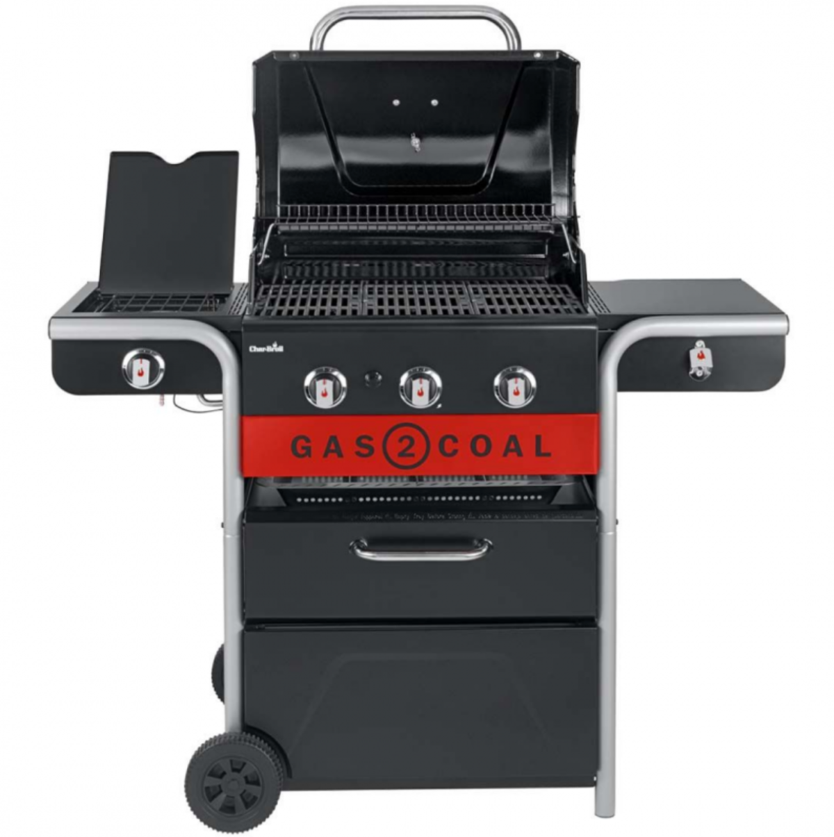 Char-Broil Barbecue a gas e carbone 3 fuochi Gas2Coal