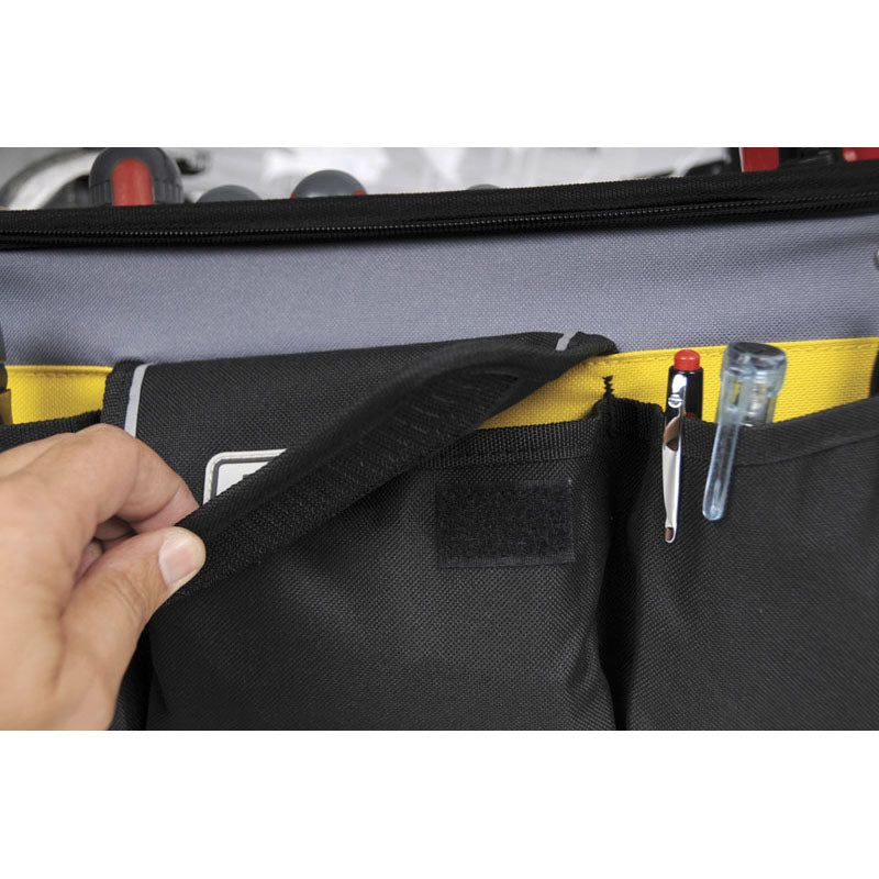 Bauletto porta attrezzi multiuso stanley 16" con base rigida e tracolla 1-96-193