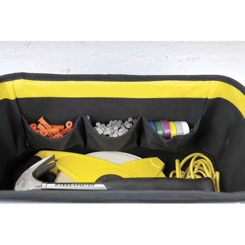 Bauletto porta attrezzi multiuso stanley 16" con base rigida e tracolla 1-96-193