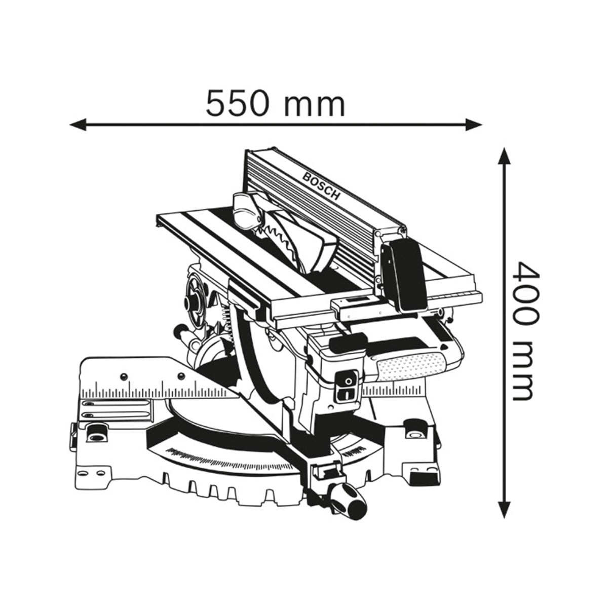 Bosch troncatrice combinata GTM12JL 1800 W