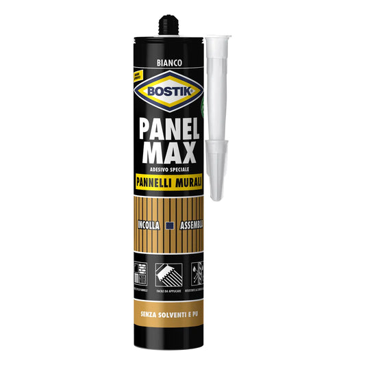 Bostik Panel Max adesivo in cartuccia per pannelli murali e acustici 425gr