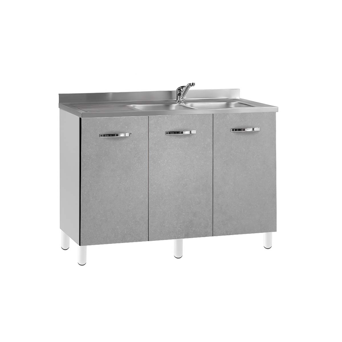 Mobile sottolavello cucina 120x85x48 cm vasca a destra