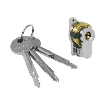 Cilindro con chiave a spillo completo di adattatore 19 mm Cisa