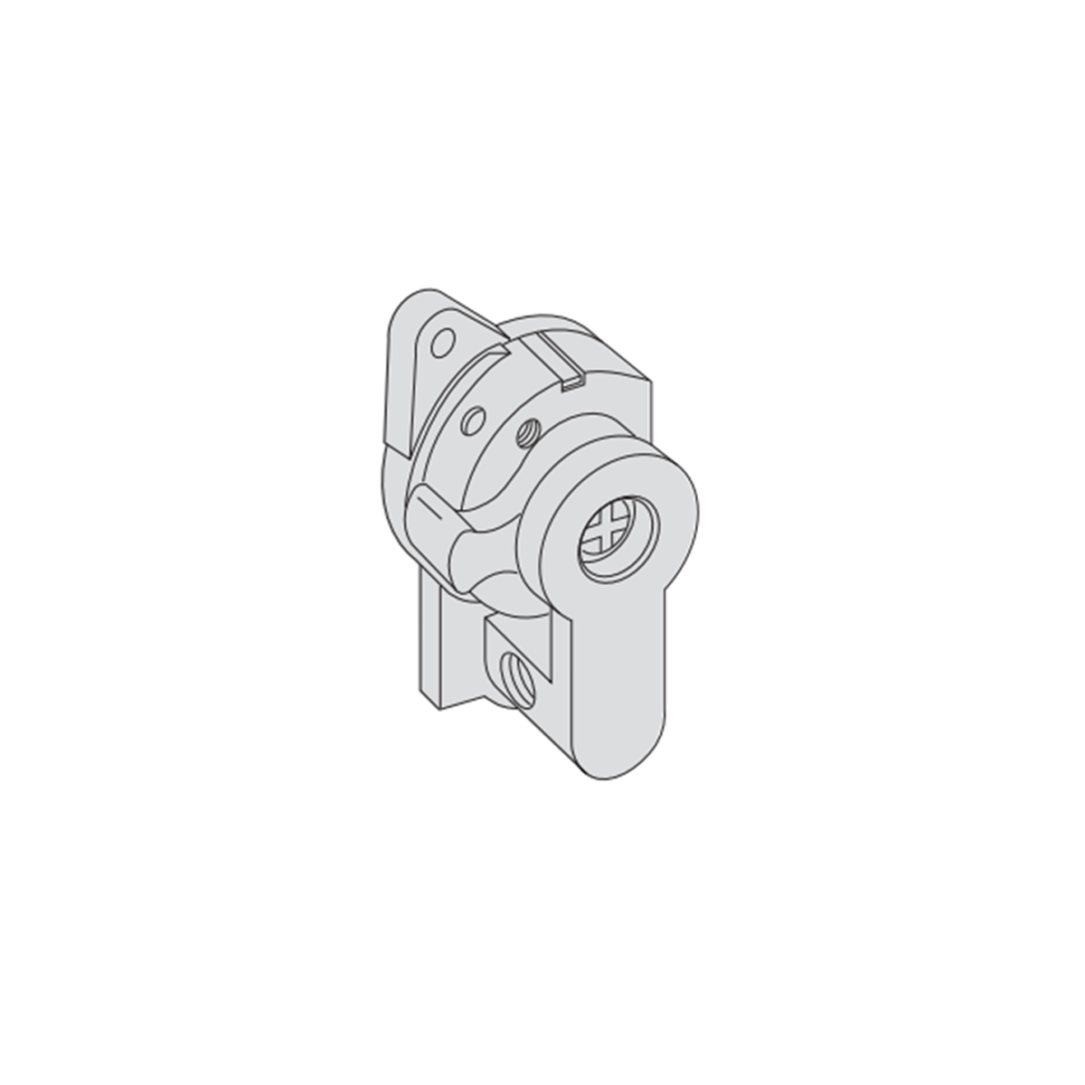 Cilindro con chiave a spillo completo di adattatore 19 mm Cisa