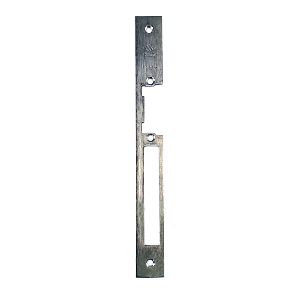 Frontale piatto a bordi quadri in acciaio inox satinato Cisa