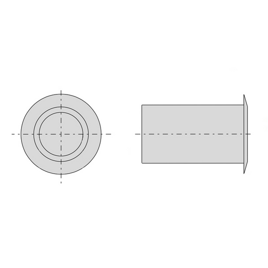 Bocchetta a pavimento in ottone d. 12 mm Cisa