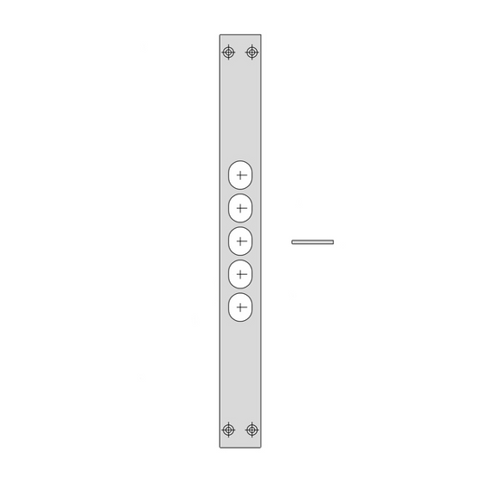 Contropiastra piana in acciaio zincato 35x350x3 mm Cisa