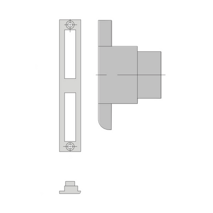 Contropiastra in nylon 21x130x12 mm Cisa