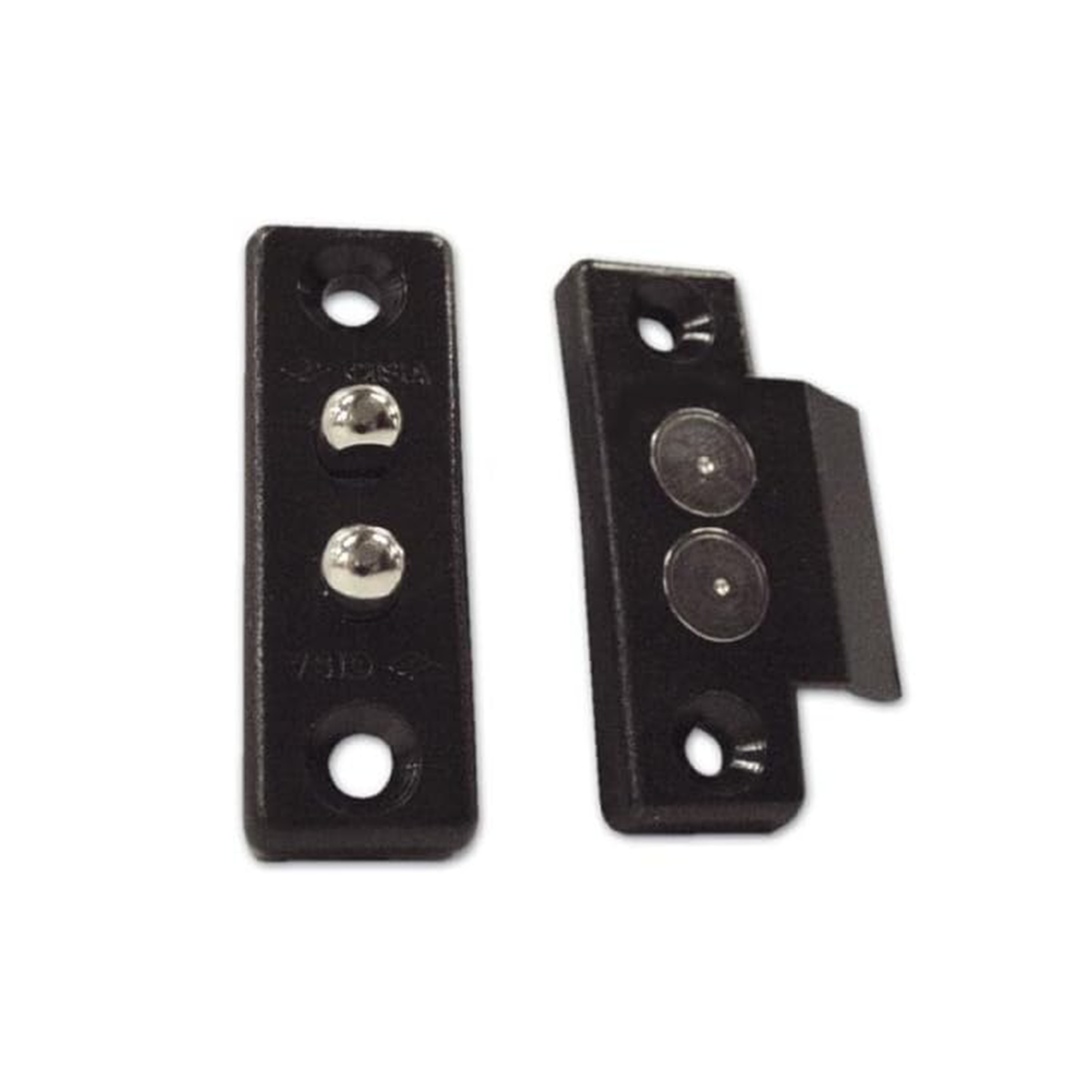 Coppia contatti in nylon per serrature elettriche con spessori Cisa