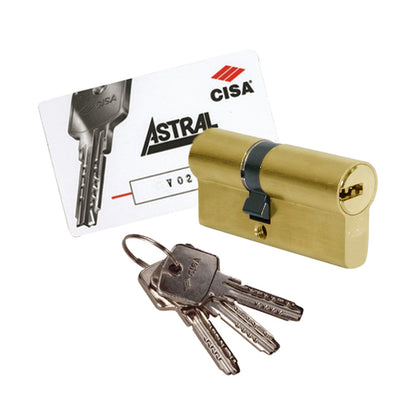 Cilindro a profilo europeo Astral Cisa 69 mm (29,5-10-29,5) incluse 3 chiavi