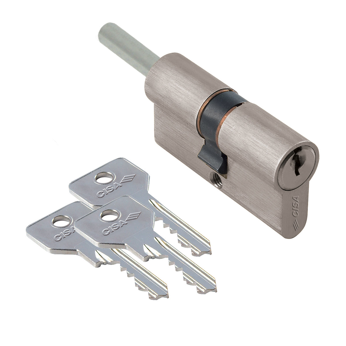 Cilindro a profilo europeo C2000 Cisa 59 mm (24,5-10-24,5) incluse 3 chiavi